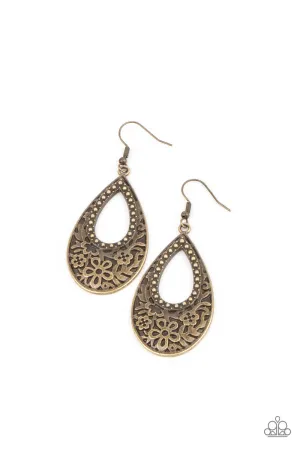 Organically Opulent - Brass Earring