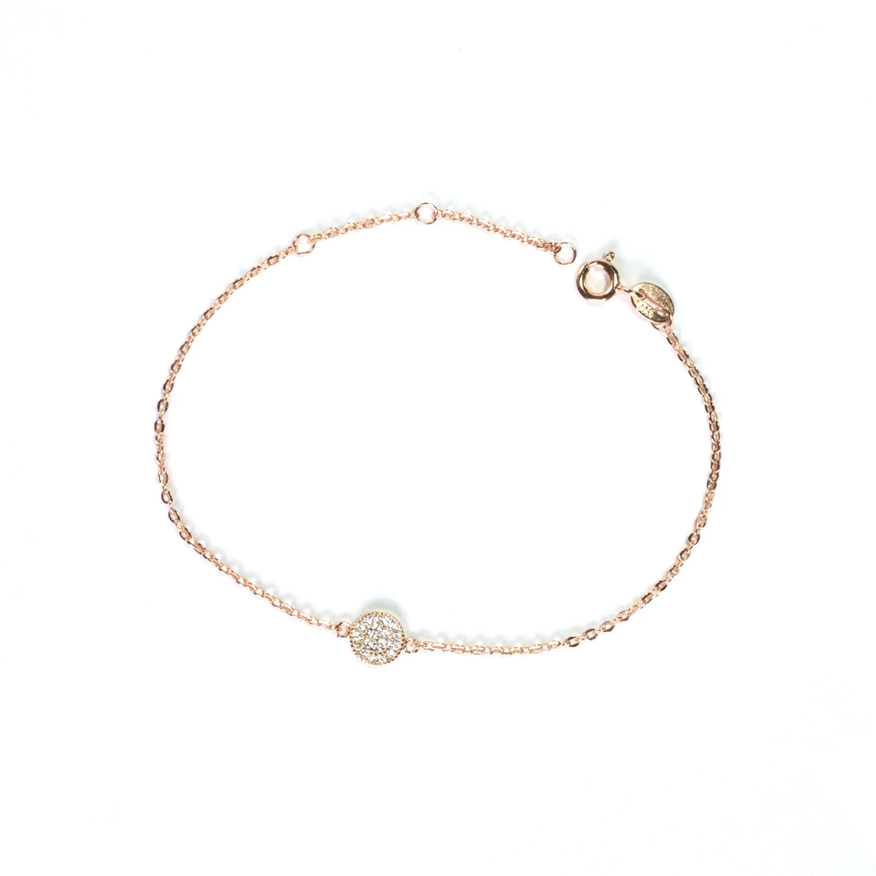 Pave Disk Bracelet