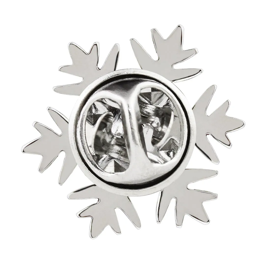 Peluche Snow Flake Lapel Pin