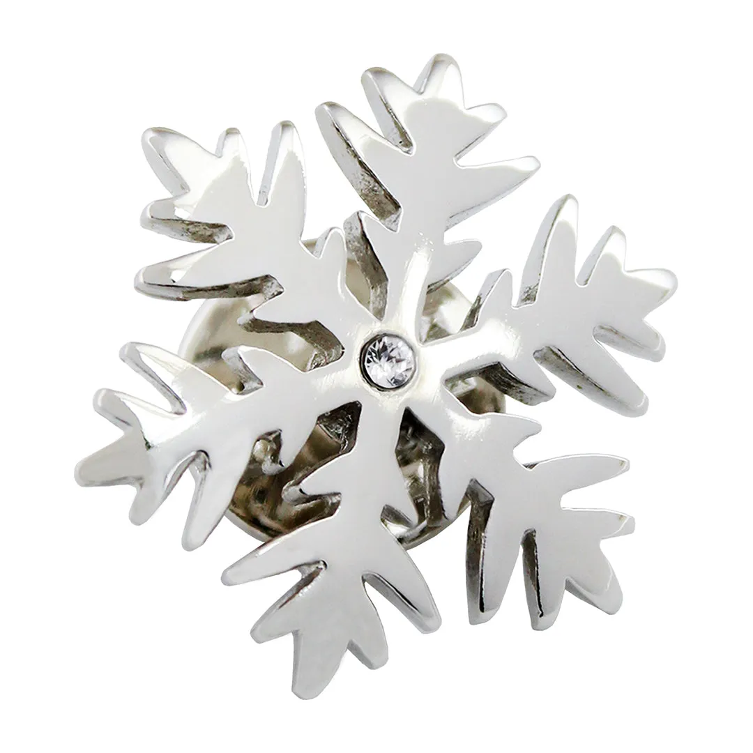 Peluche Snow Flake Lapel Pin