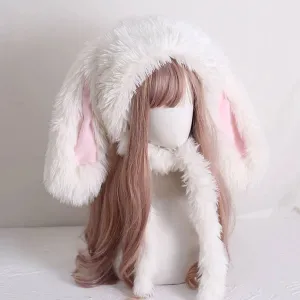 Plush Bunny Ear Warm Hat AD21079