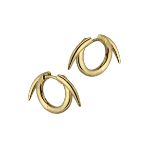 Quill Small Hoop Earrings - Yellow Gold Vermeil