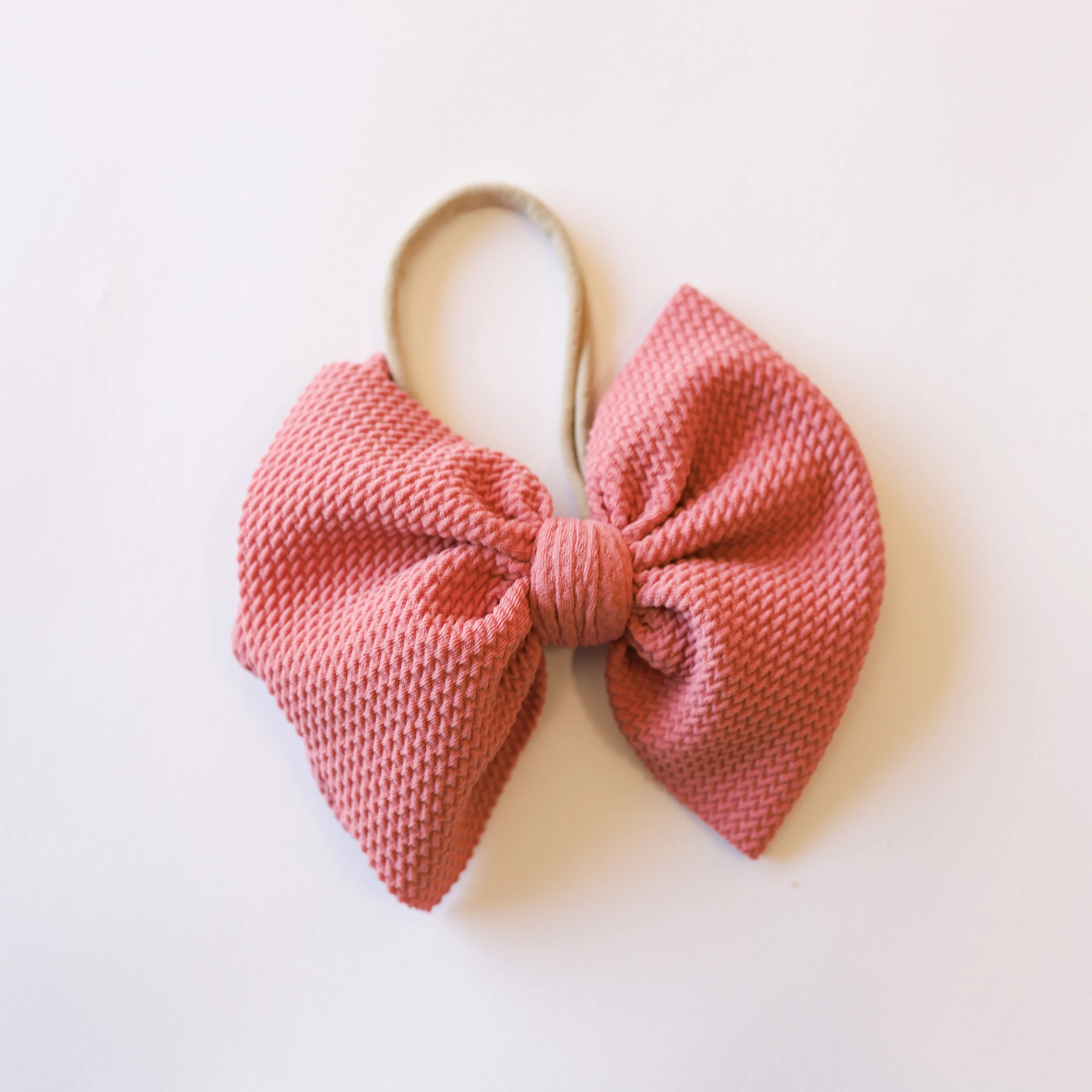 Rosey Mauve Big   Skinny Bow