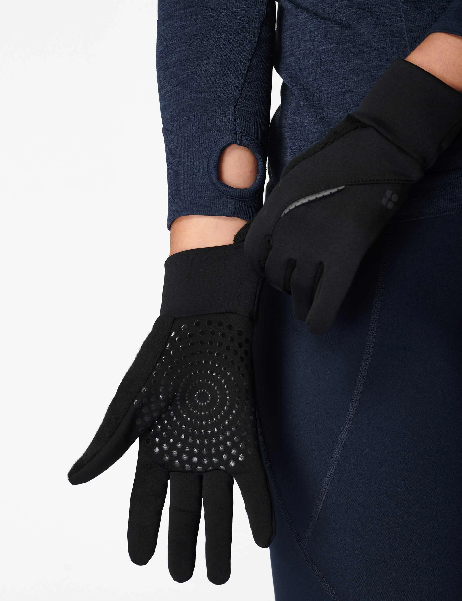 Run Gloves - Black