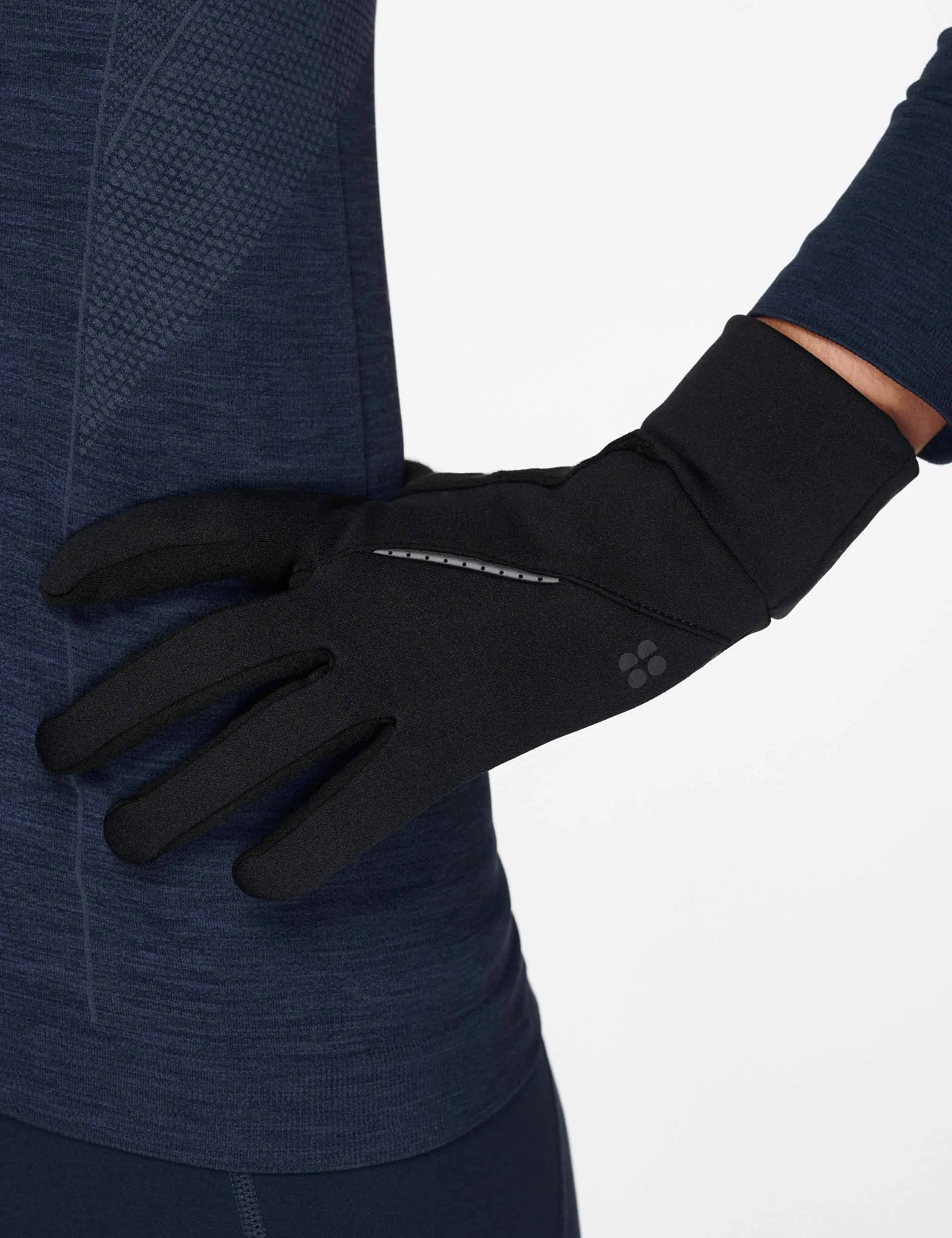 Run Gloves - Black