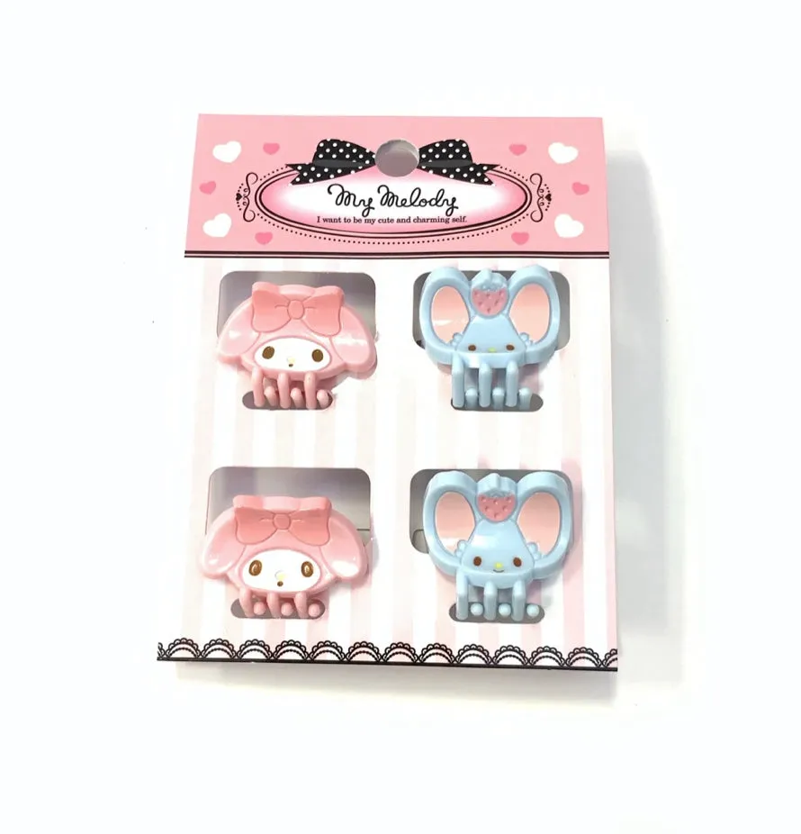 Sanrio Character Mini Claws Hair Clips Set