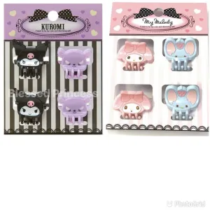 Sanrio Character Mini Claws Hair Clips Set