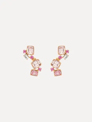 Scramble Crystal Drop Earrings