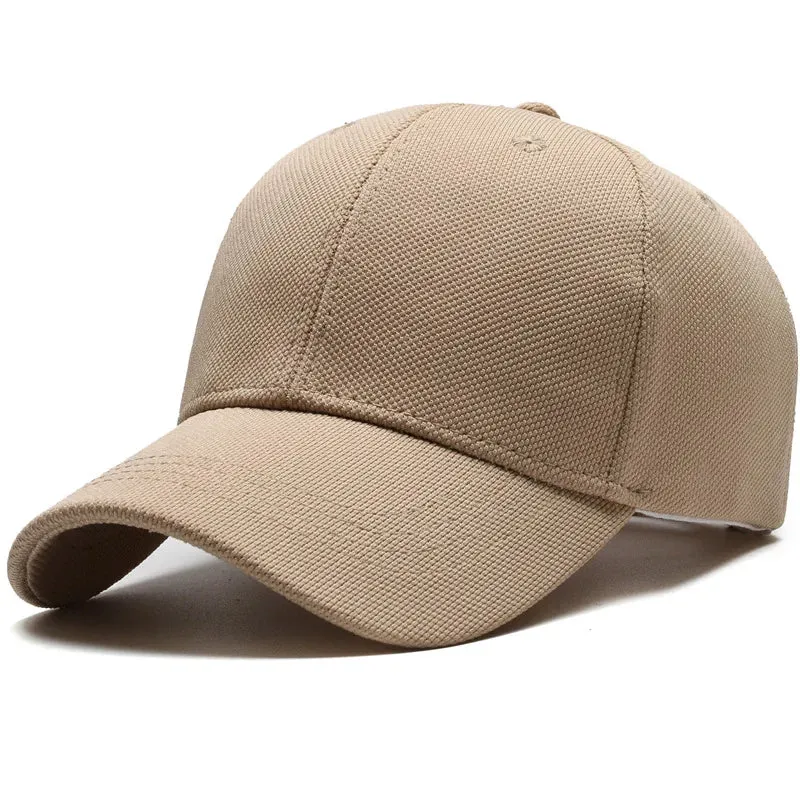 Simple Unisex Casual Baseball Cap Minimalist - Big Head Circumference