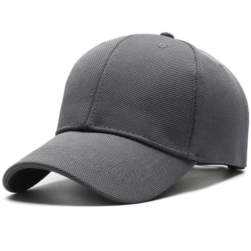 Simple Unisex Casual Baseball Cap Minimalist - Big Head Circumference