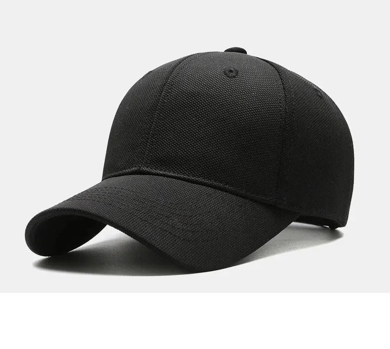 Simple Unisex Casual Baseball Cap Minimalist - Big Head Circumference