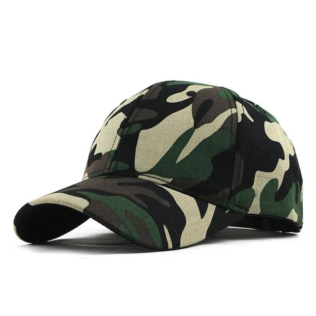 Snow Camouflage Tactical Trucker Snapback Baseball Cap