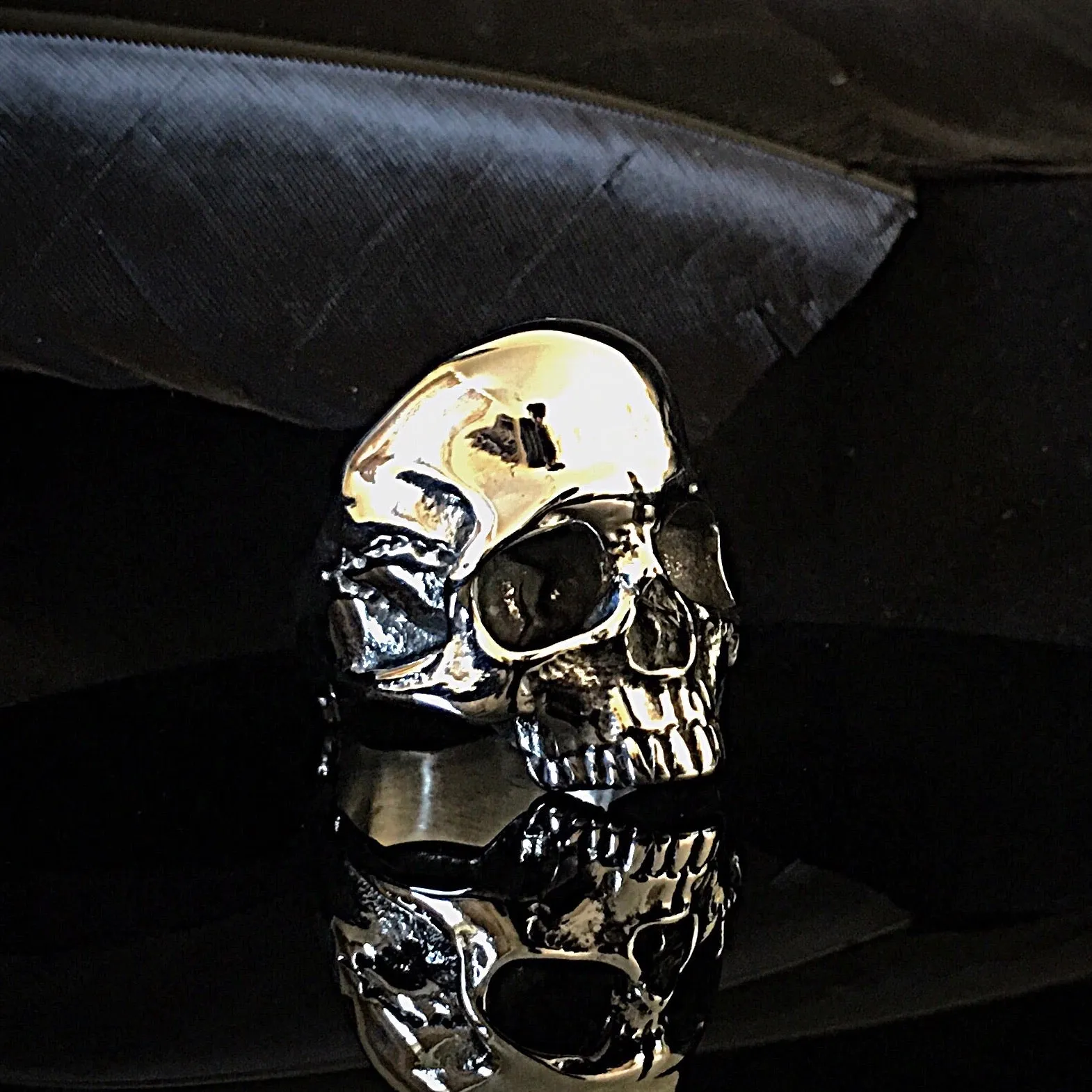 Steel Skull Ring