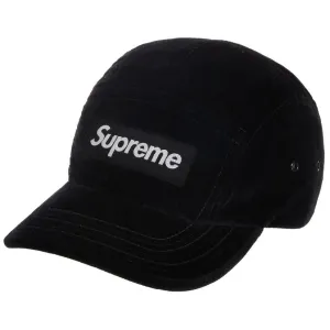 Supreme Black Velvet Cap