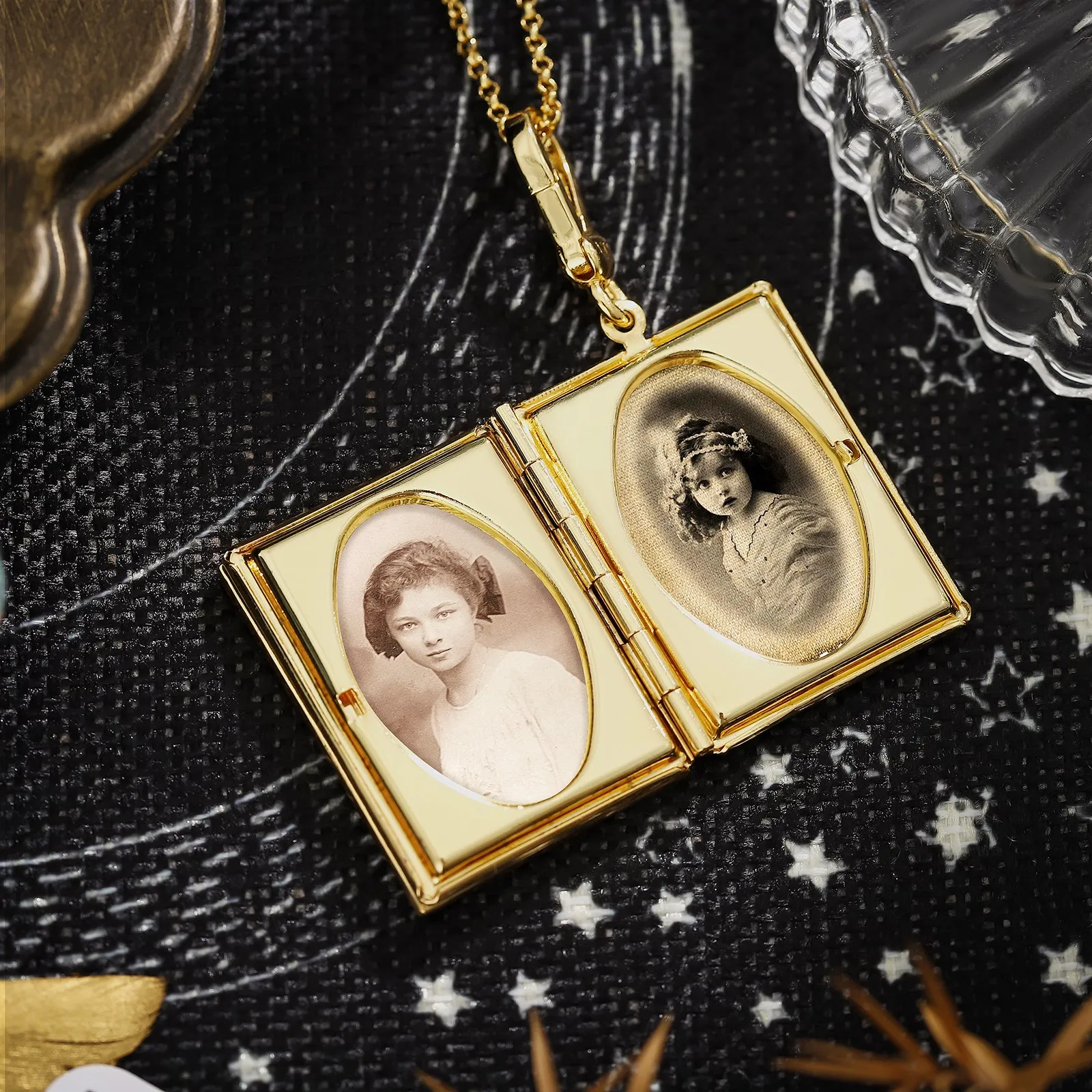 Tarot Locket Necklace-The High Priestess