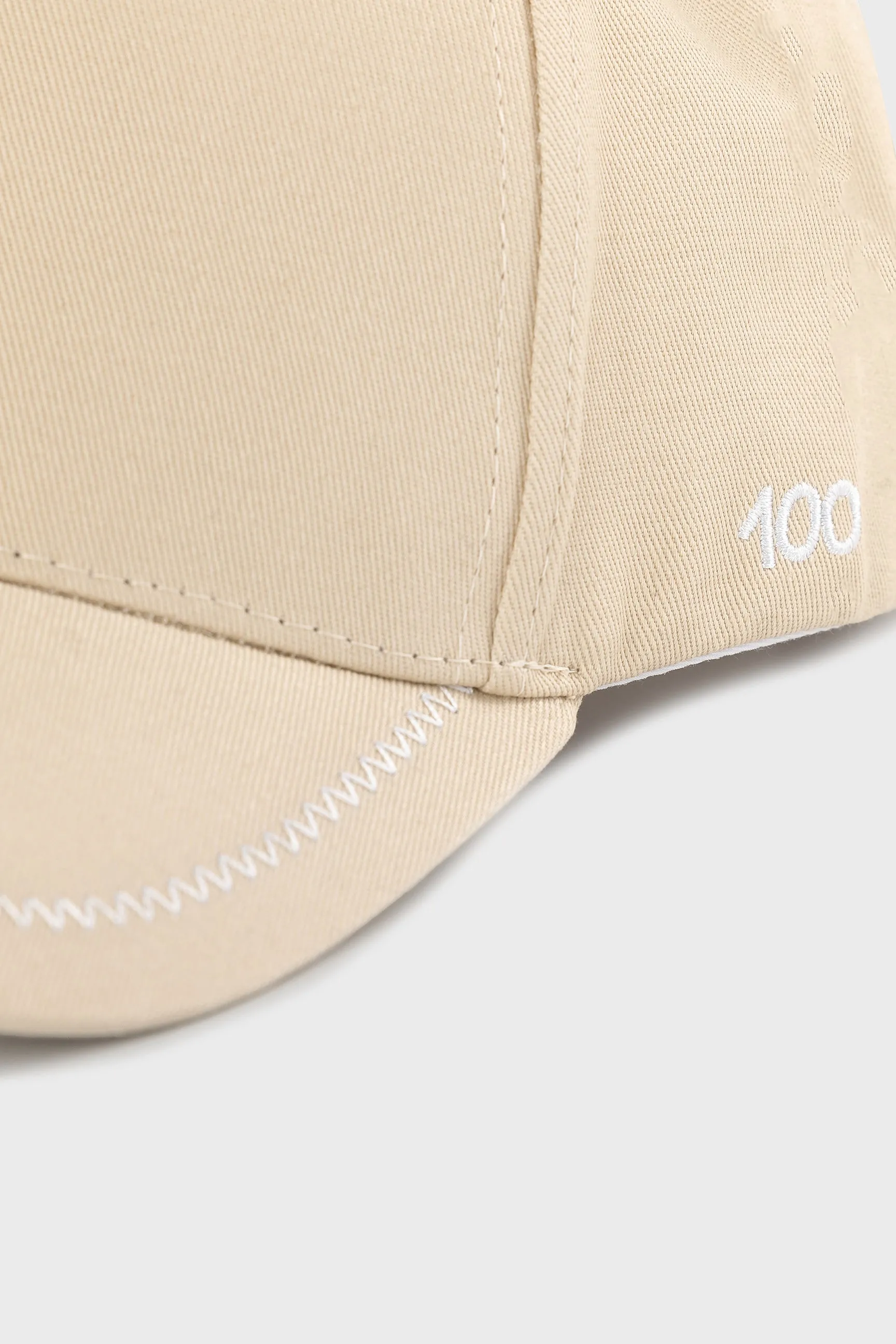 The 100 Cap in Beige Cotton /\/\