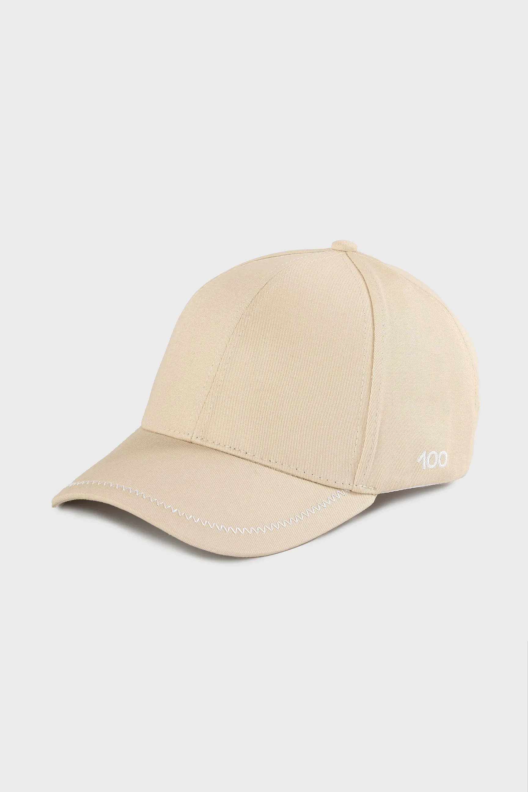 The 100 Cap in Beige Cotton /\/\