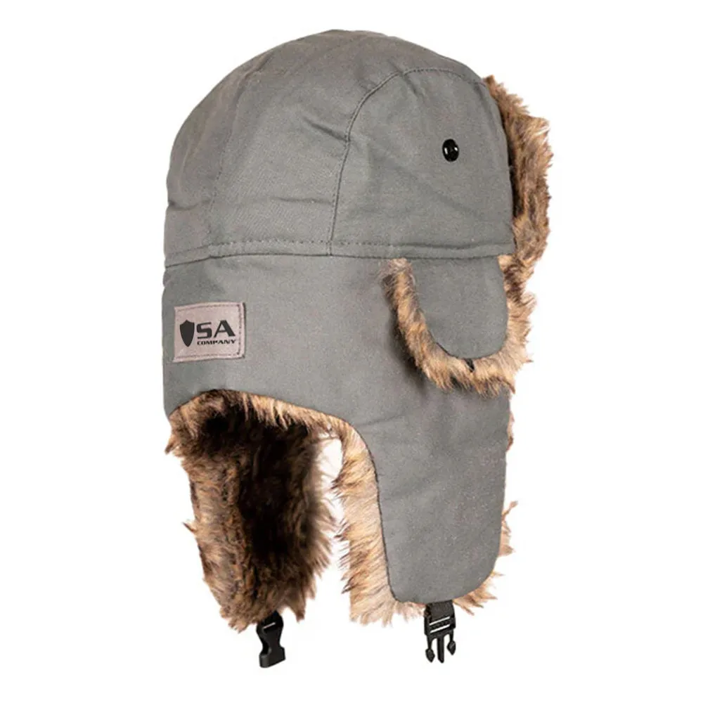 Trapper Hat | Canvas | Grey