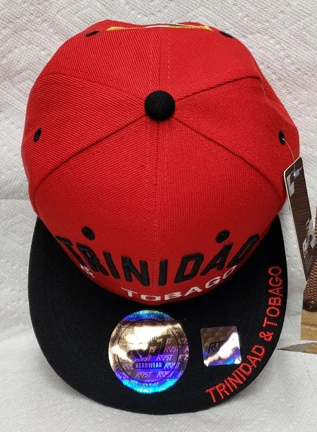 Trinidad/Tobago -- -- Snapback Baseball Cap -- Red/Black