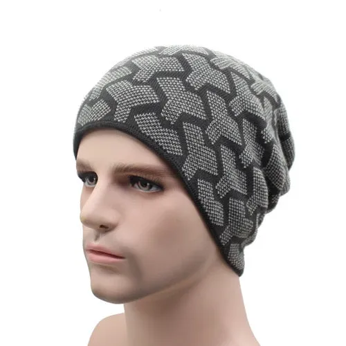 Unisex Winter Beanies Knitted Hat Fashion Caps Warm Baggy Skullies Balaclava Bonnet Beanie