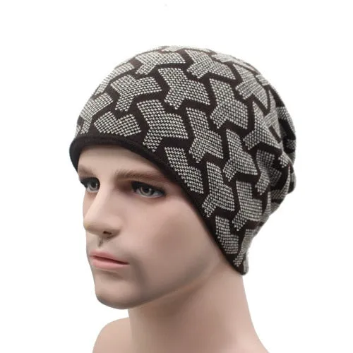 Unisex Winter Beanies Knitted Hat Fashion Caps Warm Baggy Skullies Balaclava Bonnet Beanie