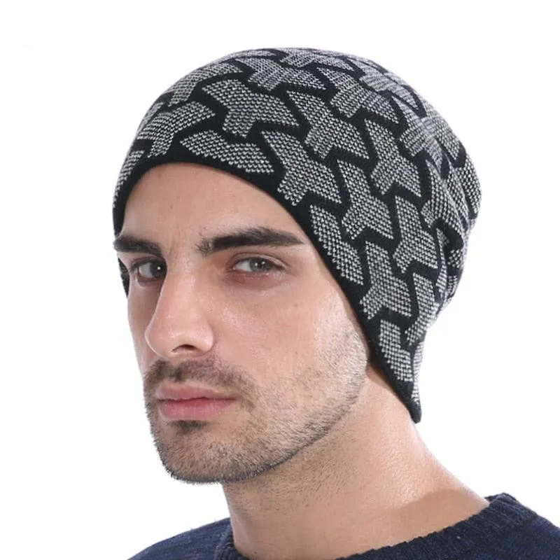 Unisex Winter Beanies Knitted Hat Fashion Caps Warm Baggy Skullies Balaclava Bonnet Beanie