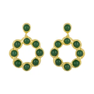 Wanda Green Malachite Earrings