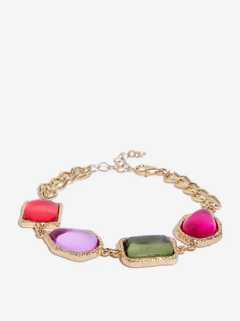 Westside Accessories Multicolour Gemstones Bracelet