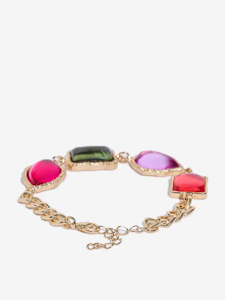 Westside Accessories Multicolour Gemstones Bracelet