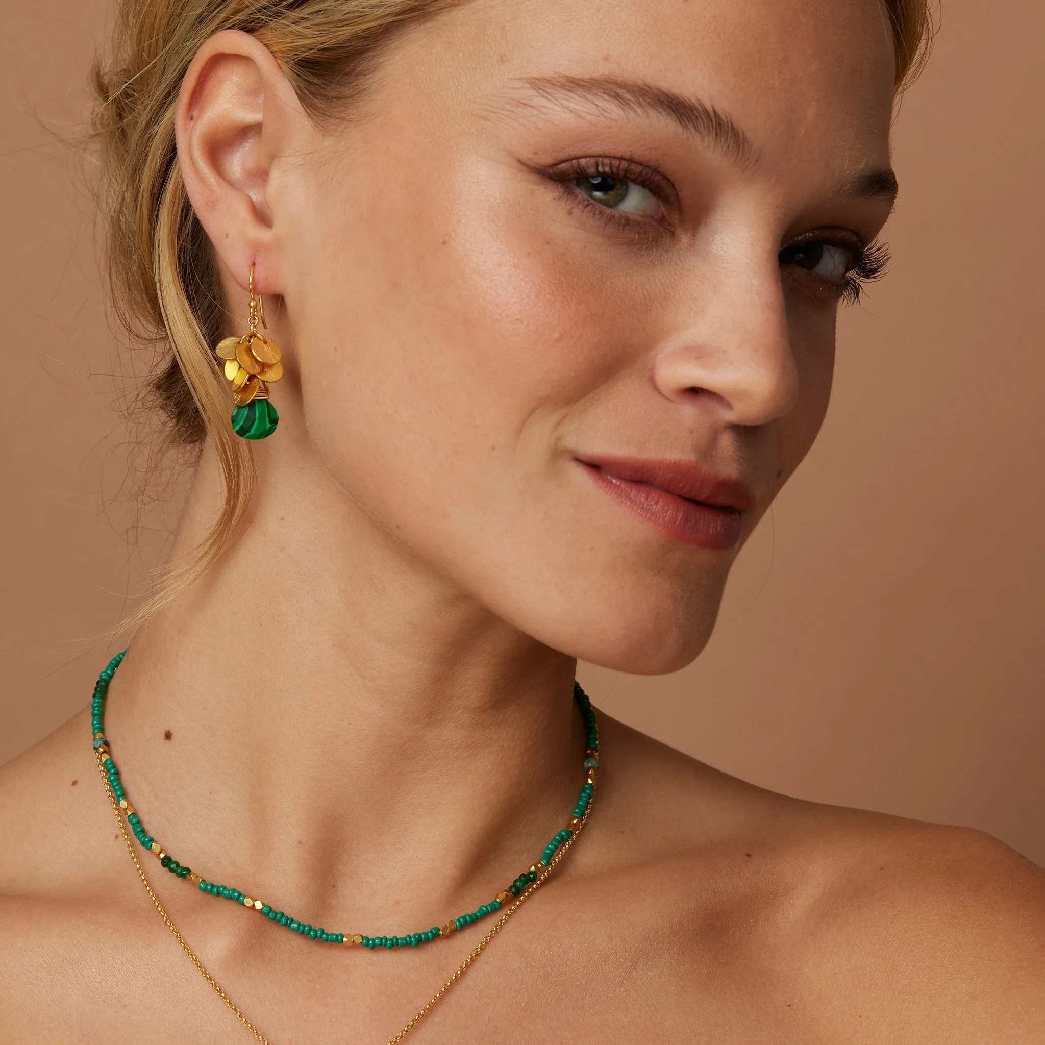 Winona Malachite Earrings