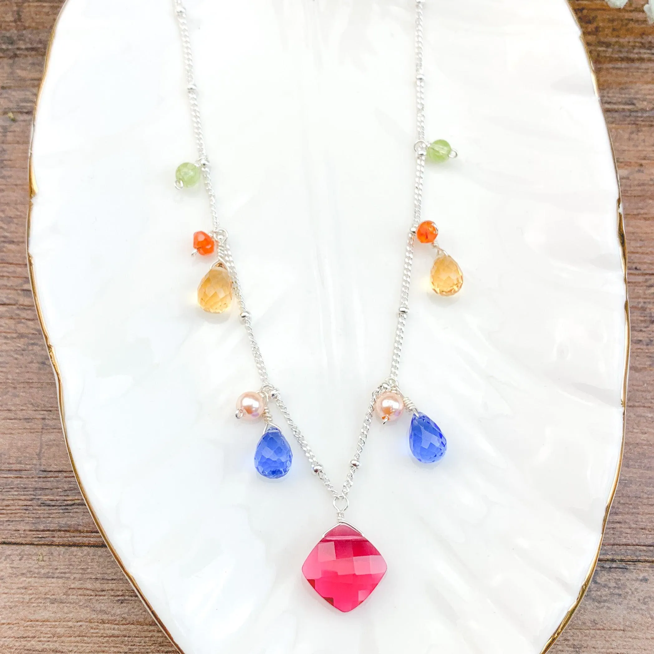 Zina Classic Gemstone Necklace