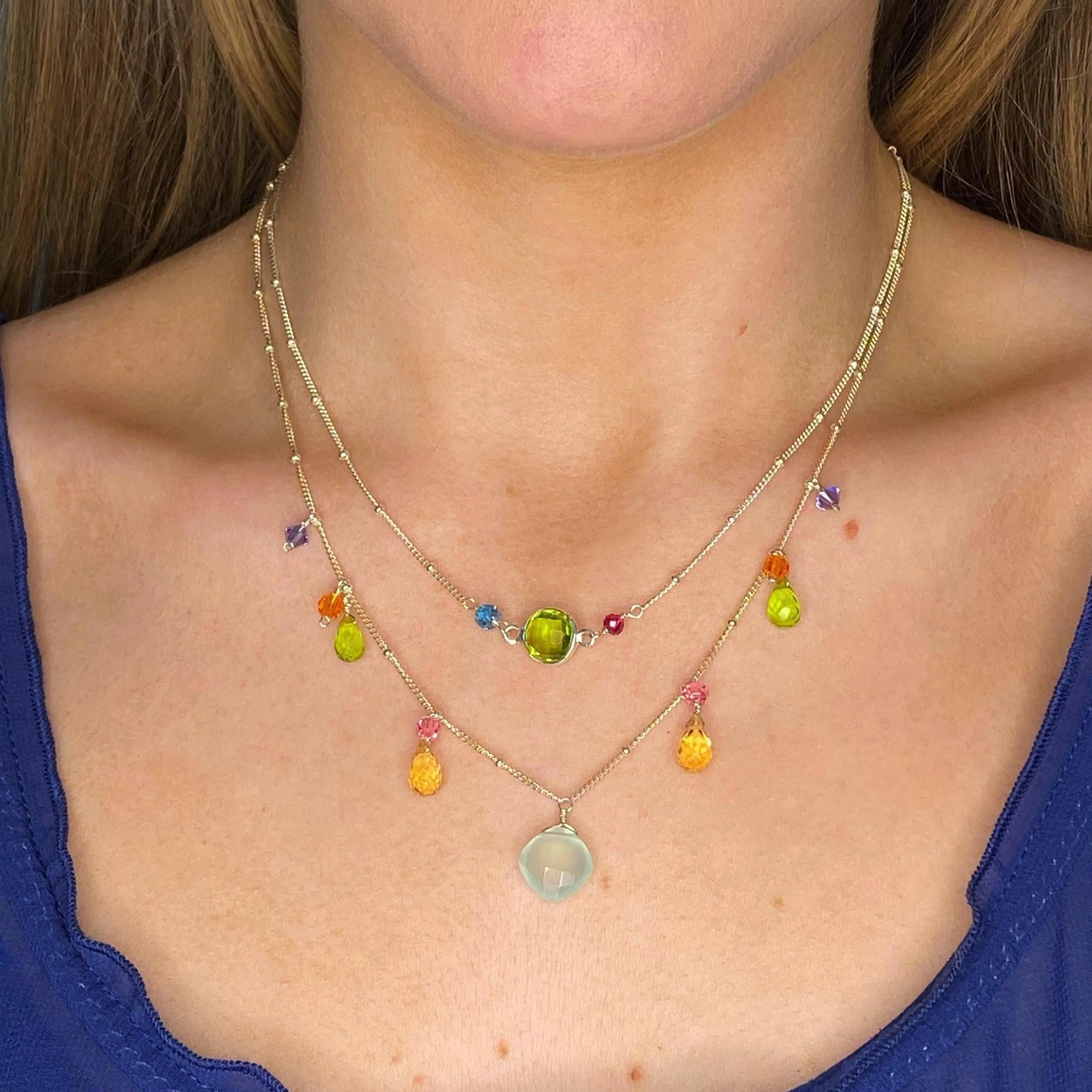 Zina Classic Gemstone Necklace