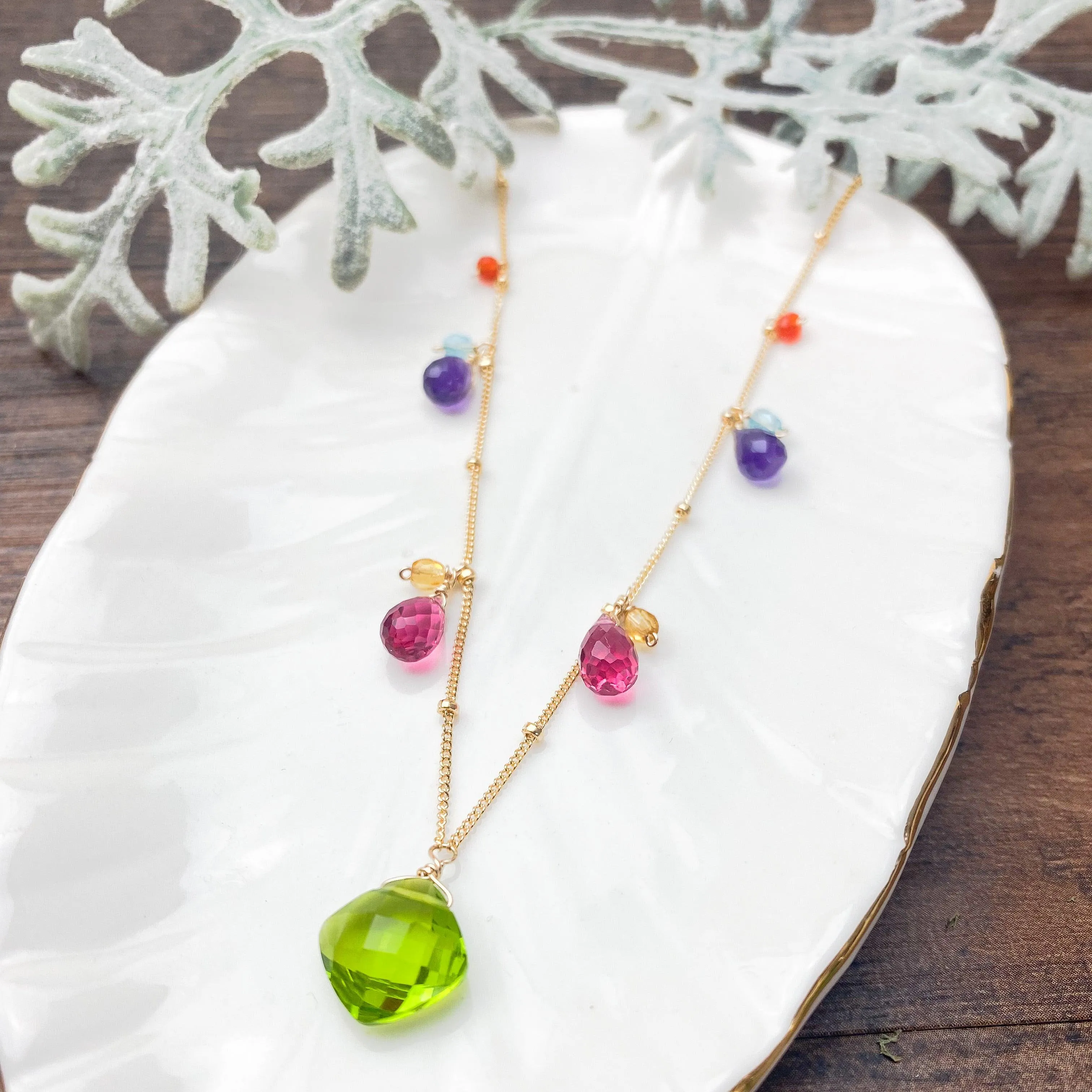 Zina Classic Gemstone Necklace