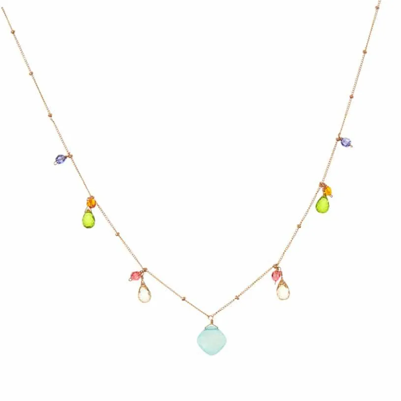 Zina Classic Gemstone Necklace