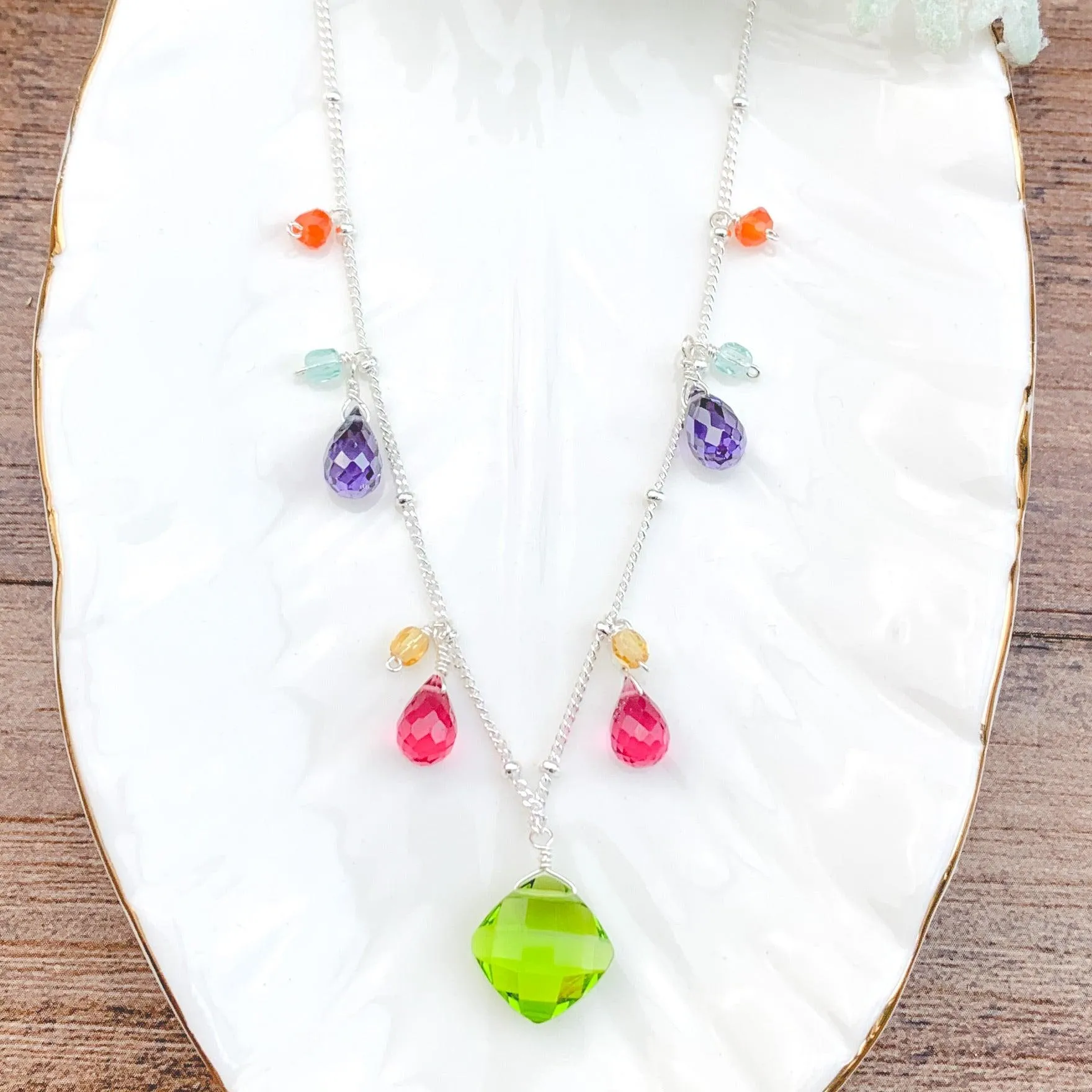 Zina Classic Gemstone Necklace