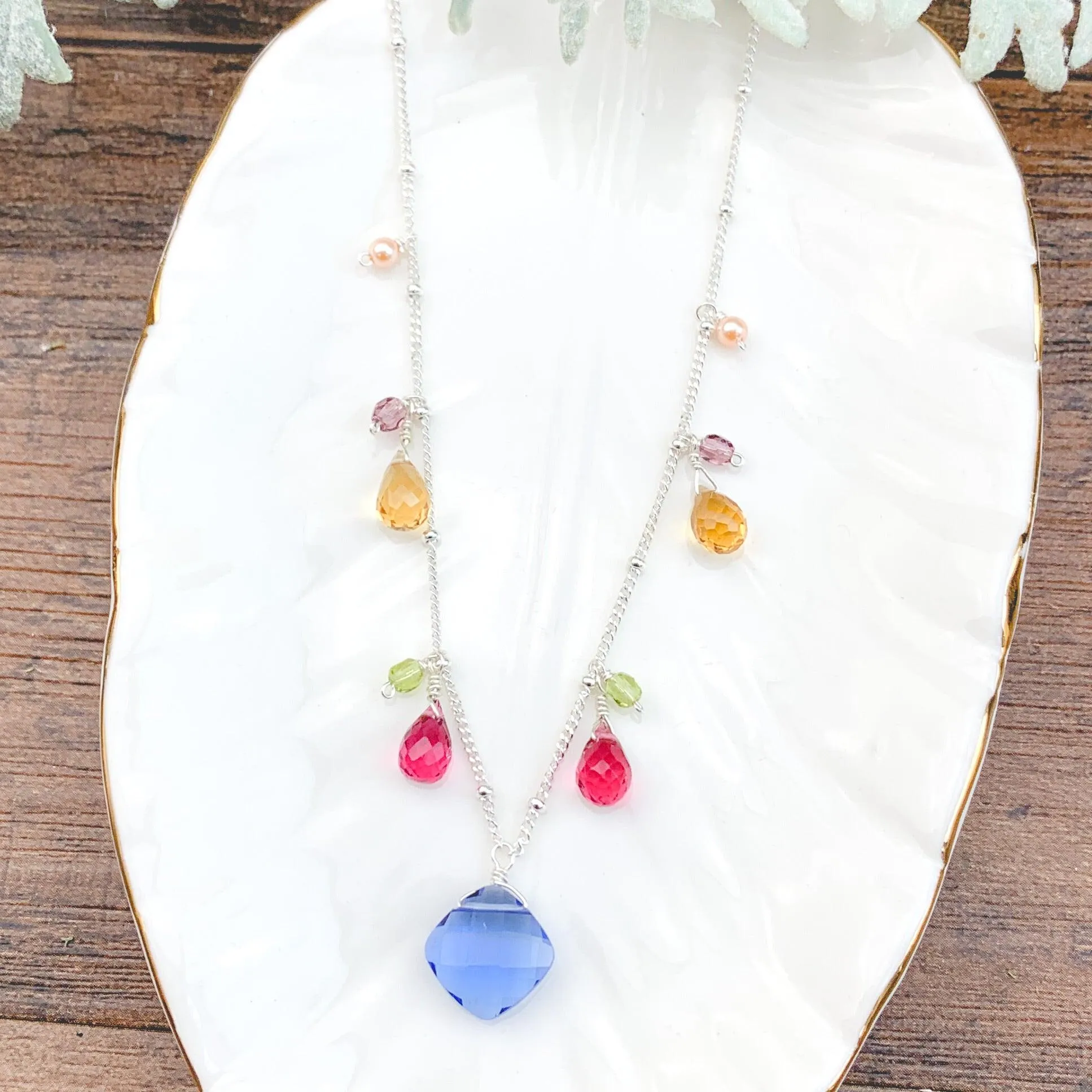 Zina Classic Gemstone Necklace